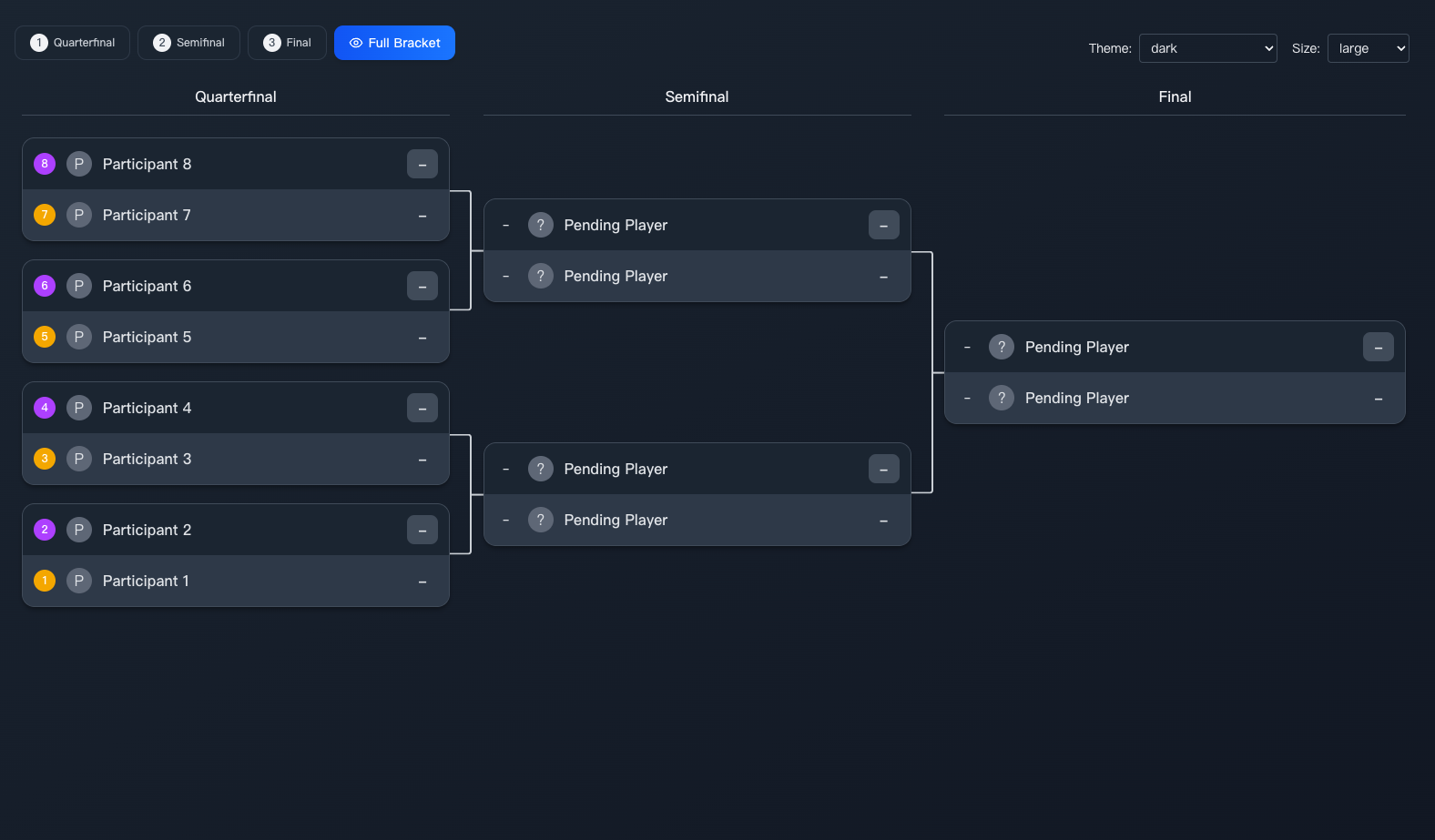 Bracket Generator Bracket Generator